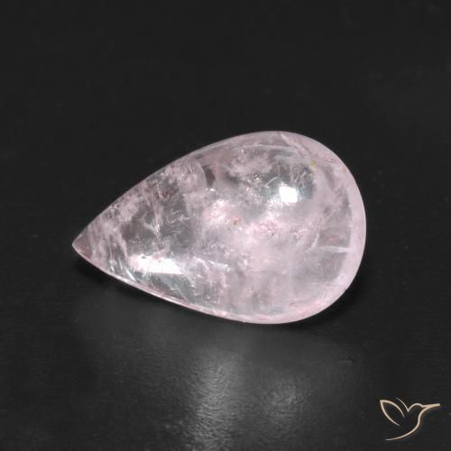 2.26ct Natural Light Pink Morganite, Pear Shape, Transparent