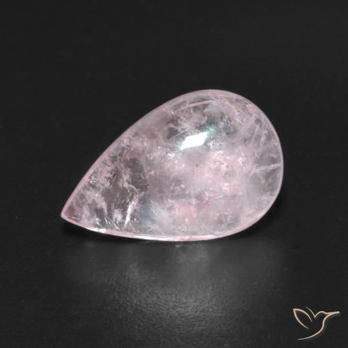 2.26 ct Pink Morganite Stone, Natural Morganite in Pear Cabochon Shape for Sale