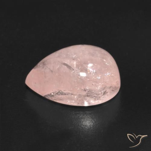 Morganite Gemstone in 10.8 x 8 mm Size for Sale, Morganite Stone in Light Coral Pink Color
