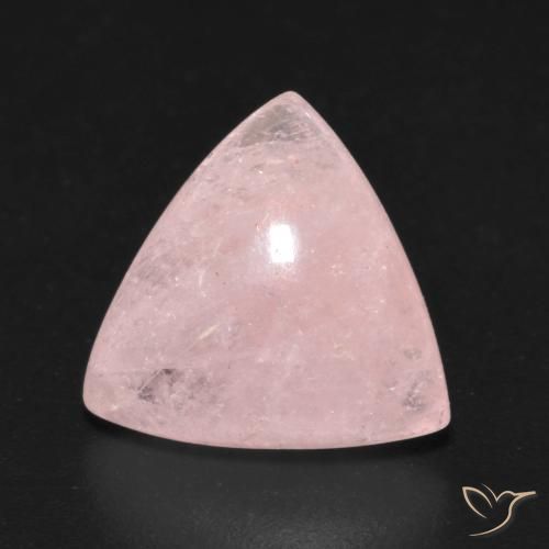 5.01ct Natural Light Rose Pink Morganite, Trillion, Transparent