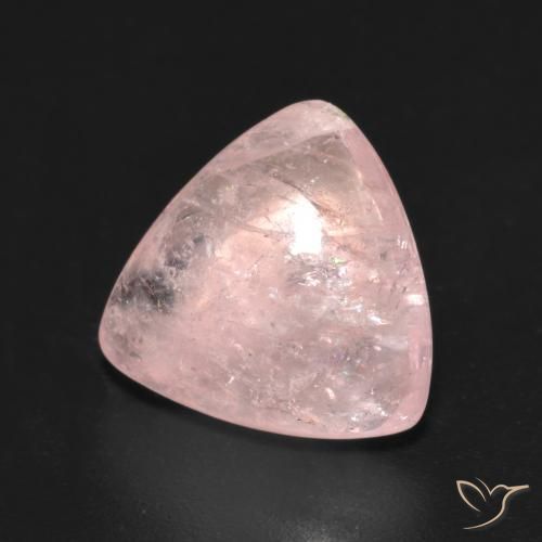 3.62 ct Pink Morganite Stone, Natural Morganite in Trillion Cabochon Shape for Sale
