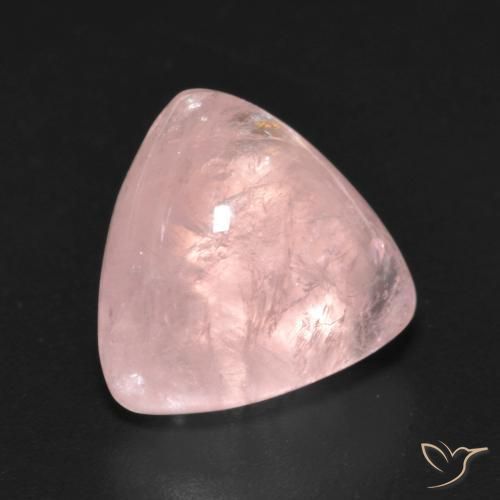 5.99 ct Pink Morganite Stone, Natural Morganite in Trillion Cabochon Shape for Sale