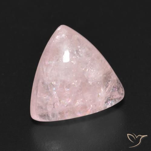 4.11 ct Pink Morganite Stone, Natural Morganite in Trillion Cabochon Shape for Sale