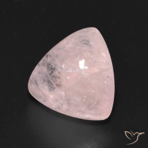 4.17 ct Pink Morganite Stone, Natural Morganite in Trillion Cabochon Shape for Sale