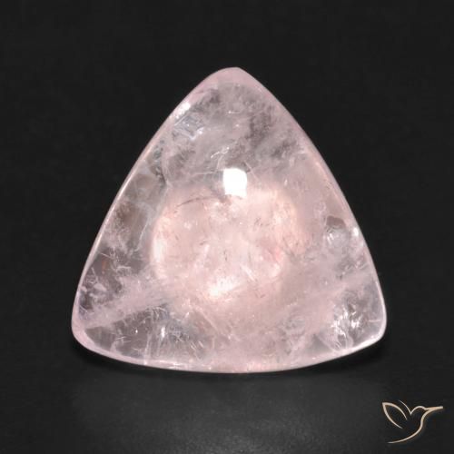 5.39 ct Pink Morganite, 13.3 x 12.6 mm Trillion Cut From Afghanistan, Photo A