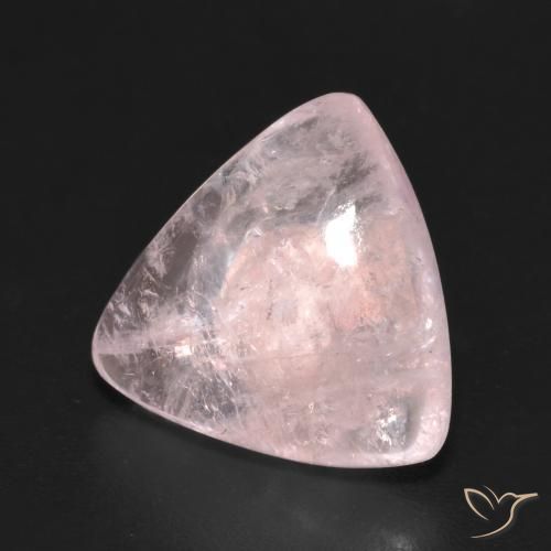 5.39 ct Pink Morganite Stone, Natural Morganite in Trillion Cabochon Shape for Sale