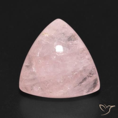 6.74ct Natural Light Rose Pink Morganite, Trillion, Translucent