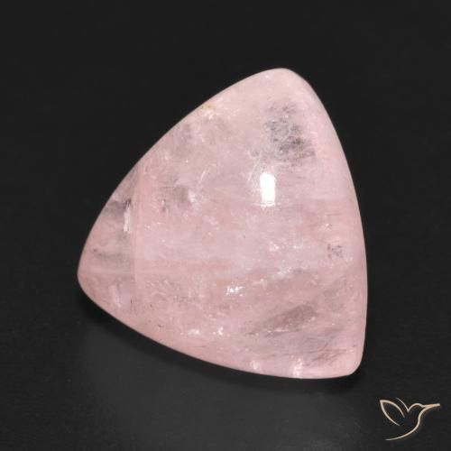6.74 ct Pink Morganite Stone, Natural Morganite in Trillion Cabochon Shape for Sale