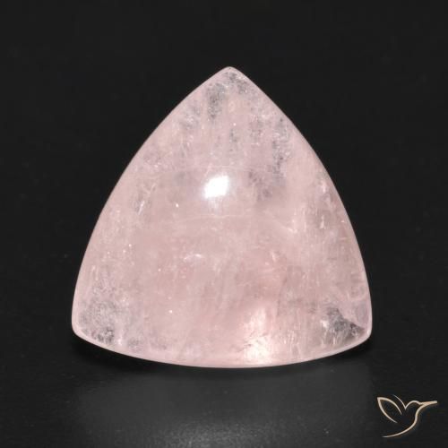 4.90ct Natural Light Pink Morganite, Trillion, Transparent