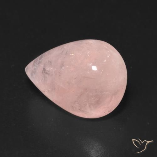 5.81 ct Pink Morganite Stone, Natural Morganite in Pear Cabochon Shape for Sale