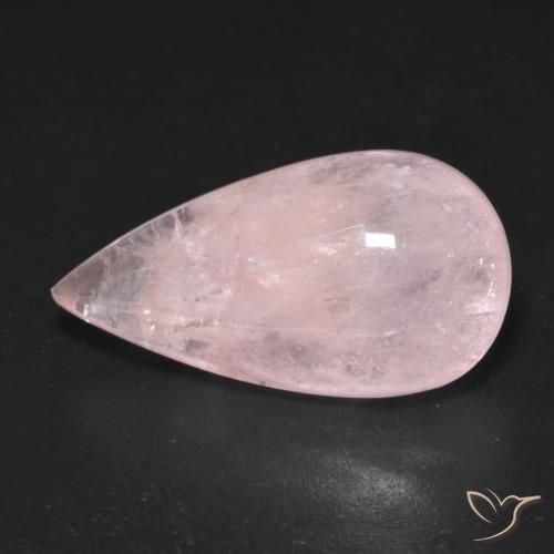 9.32 ct Pink Morganite Stone, Natural Morganite in Pear Cabochon Shape for Sale