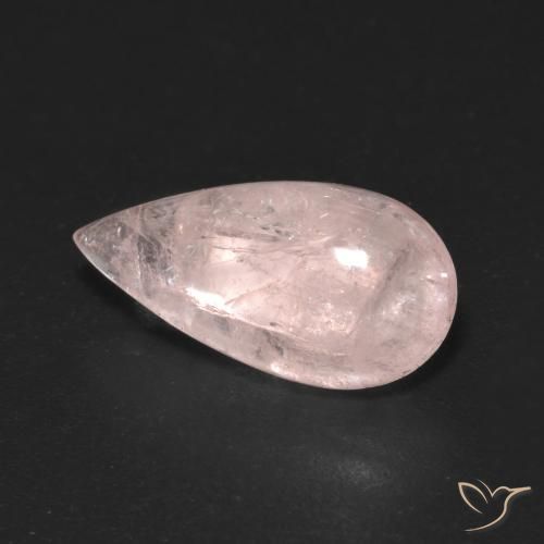 4.26 ct Pink Morganite Stone, Natural Morganite in Pear Cabochon Shape for Sale