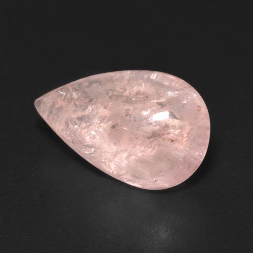5.61 ct Pink Morganite Stone, Natural Morganite in Pear Cabochon Shape for Sale