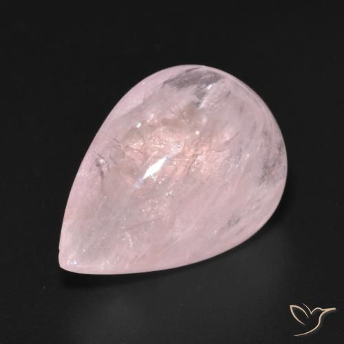 11.09 ct Pink Morganite Stone, Natural Morganite in Pear Cabochon Shape for Sale