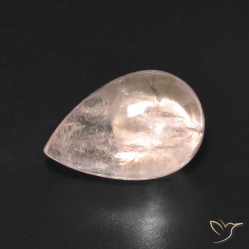 2.70ct Natural Medium Pink Morganite, Pear Shape, Transparent