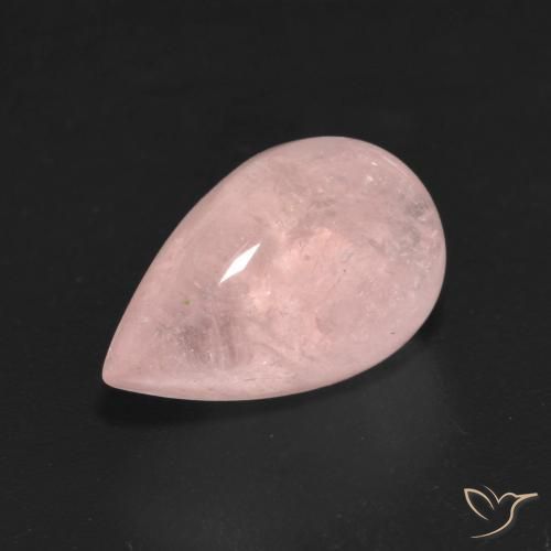4.86 ct Pink Morganite Stone, Natural Morganite in Pear Cabochon Shape for Sale