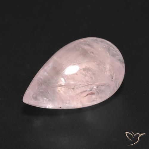 7.14 ct Pink Morganite Stone, Natural Morganite in Pear Cabochon Shape for Sale