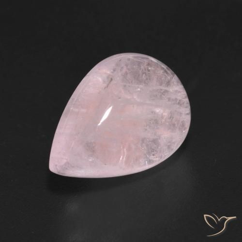 5.89 ct Pink Morganite Stone, Natural Morganite in Pear Cabochon Shape for Sale