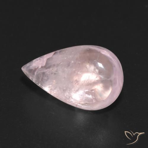 5.30ct Natural Rose Pink Morganite, Pear Shape, Transparent