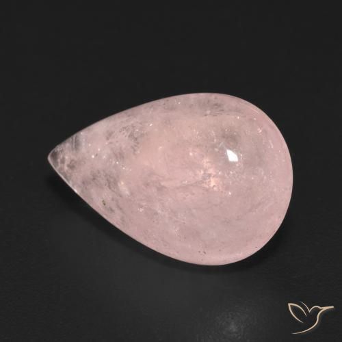7.23 ct Pink Morganite Stone, Natural Morganite in Pear Cabochon Shape for Sale