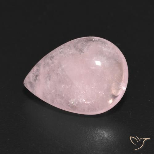 4.31 ct Pink Morganite Stone, Natural Morganite in Pear Cabochon Shape for Sale