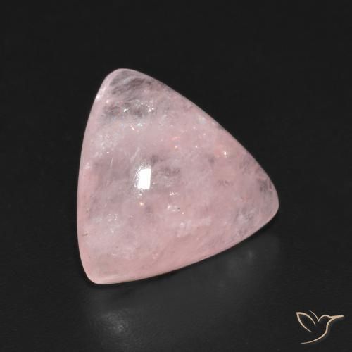 4.47 ct Pink Morganite Stone, Natural Morganite in Trillion Cabochon Shape for Sale