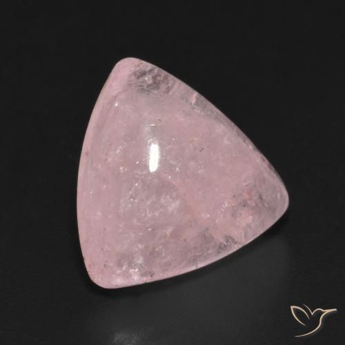 6.30 ct Pink Morganite Stone, Natural Morganite in Trillion Cabochon Shape for Sale