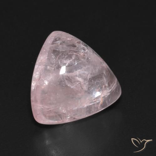 4.11 ct Pink Morganite Stone, Natural Morganite in Trillion Cabochon Shape for Sale