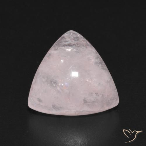 5.47ct Natural Very Light Pink Morganite, Trillion, Transparent