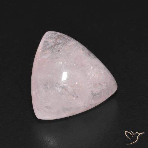 5.47 ct Pink Morganite Stone, Natural Morganite in Trillion Cabochon Shape for Sale