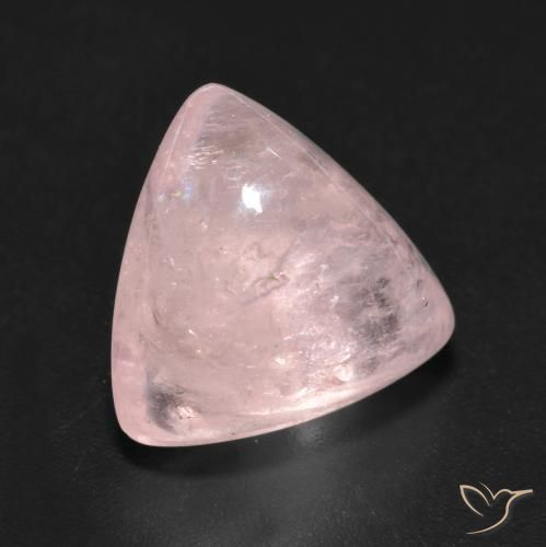 7.14 ct Pink Morganite Stone, Natural Morganite in Trillion Cabochon Shape for Sale