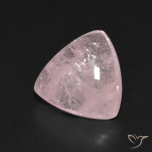 3.93 ct Pink Morganite Stone, Natural Morganite in Trillion Cabochon Shape for Sale