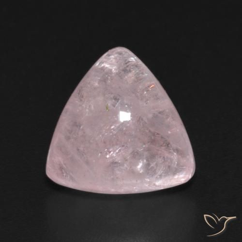 4.70ct Natural Rose Pink Morganite, Trillion, Transparent