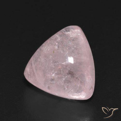 4.70 ct Pink Morganite Stone, Natural Morganite in Trillion Cabochon Shape for Sale