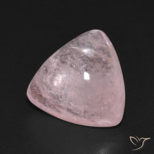 5.33 ct Pink Morganite Stone, Natural Morganite in Trillion Cabochon Shape for Sale