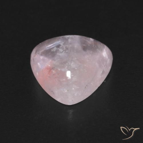 Morganite Gemstone in 8.4 x 8 mm Size for Sale, Morganite Stone in Coral Pink Color