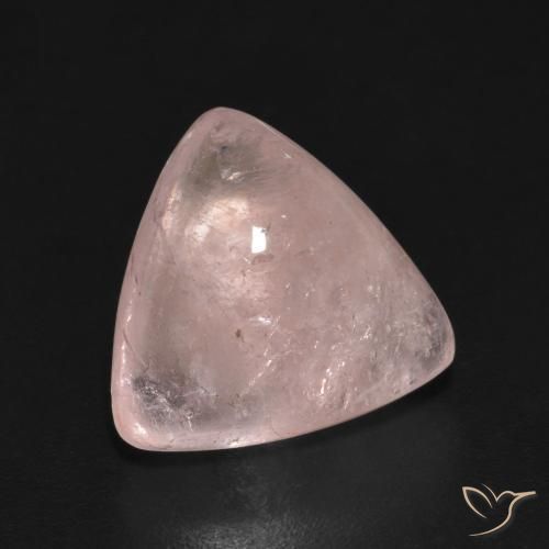 4.96 ct Pink Morganite Stone, Natural Morganite in Trillion Cabochon Shape for Sale