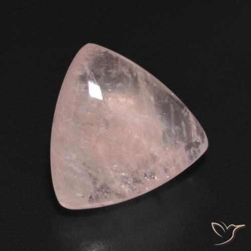 5.37 ct Pink Morganite Stone, Natural Morganite in Trillion Cabochon Shape for Sale