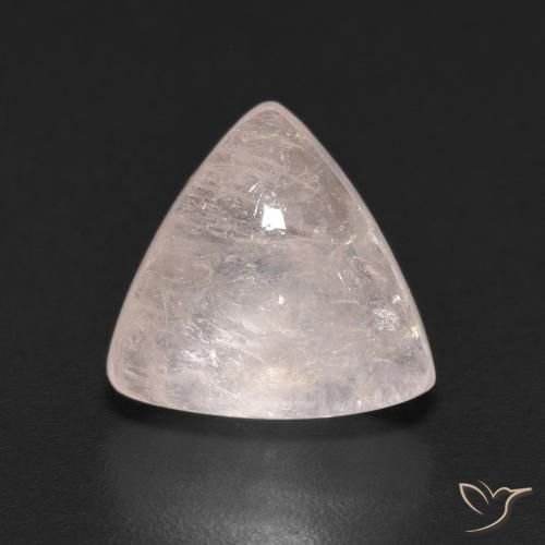 3.65ct Natural Flamingo Pink Morganite, Trillion, Transparent