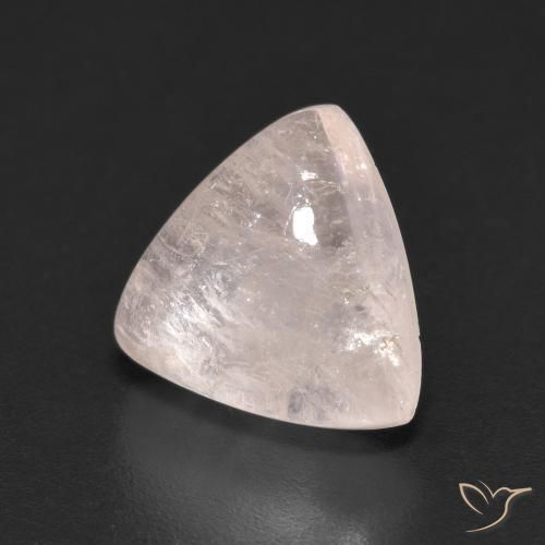 3.65 ct Pink Morganite Stone, Natural Morganite in Trillion Cabochon Shape for Sale