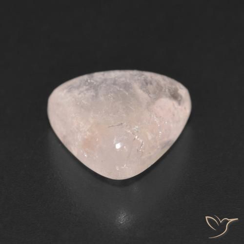 Morganite Gemstone in 10.5 x 9.8 mm Size for Sale, Morganite Stone in Flamingo Pink Color
