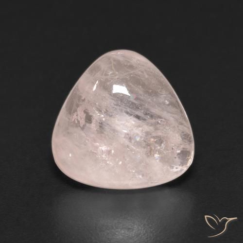 3.01ct Natural Flamingo Pink Morganite, Trillion, Transparent
