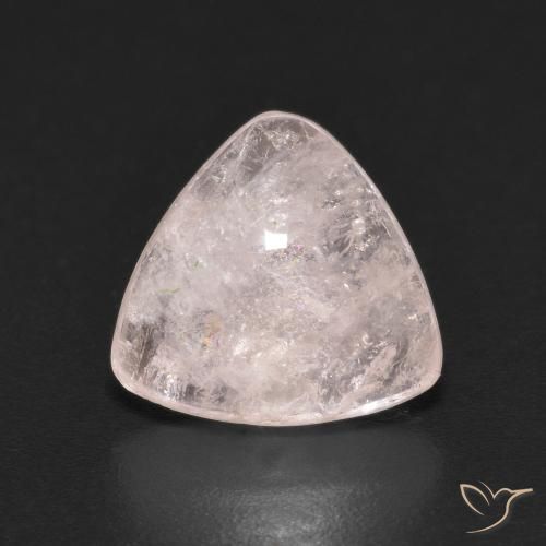 2.95ct Natural Flamingo Pink Morganite, Trillion, Transparent