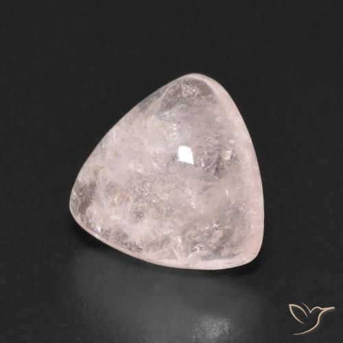 2.95 ct Pink Morganite Stone, Natural Morganite in Trillion Cabochon Shape for Sale