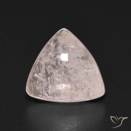 2.83ct Natural Flamingo Pink Morganite, Trillion, Transparent