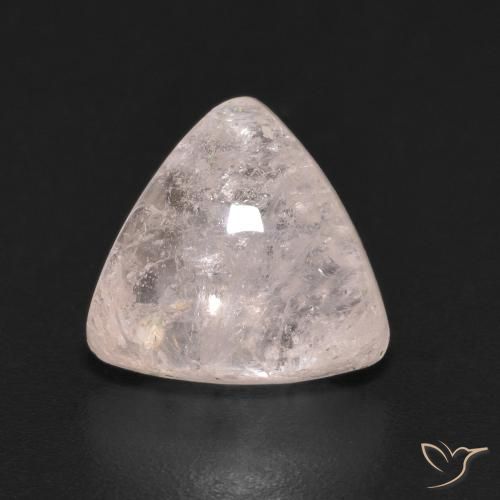 2.28ct Natural Flamingo Pink Morganite, Trillion, Transparent