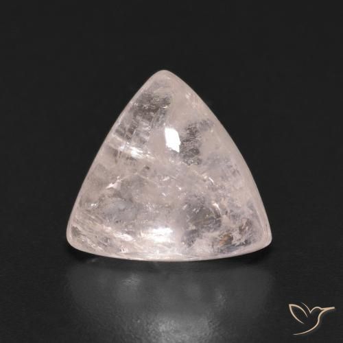 3.09ct Natural Light Pink Morganite, Trillion, Transparent