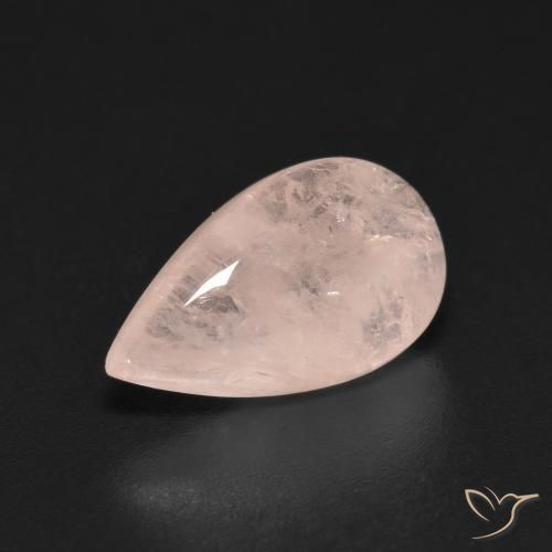 3.58 ct Pink Morganite Stone, Natural Morganite in Pear Cabochon Shape for Sale