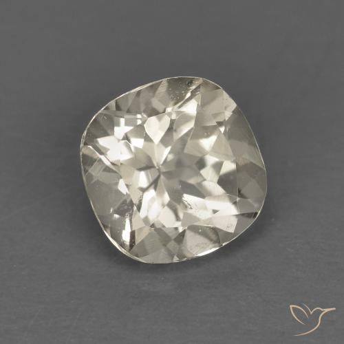 0.89 ct Yellow Morganite Stone, Natural Morganite in Cushion-Cut Shape for Sale