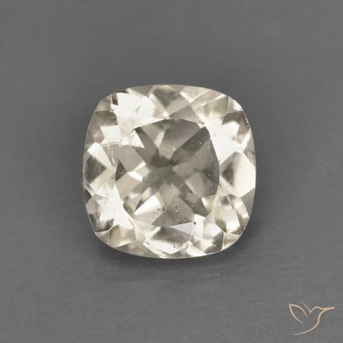 0.78ct Natural Light Golden Morganite, Cushion, VS